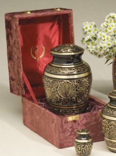 gee motif medium cremation urn free case 