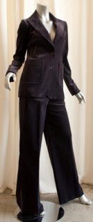 Gerard DAREL Purple Velvet Pant Blazer Suit 36 s New