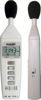 GALAXY AUDIO CM 140 CHECK MATE SPL METER BATTERY OPERATED W/ BACKLIT