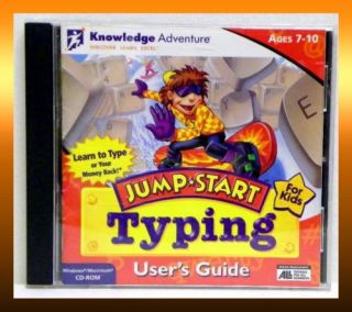 Jump Start Typing for Kids Keyboard Tutor PC Mac New