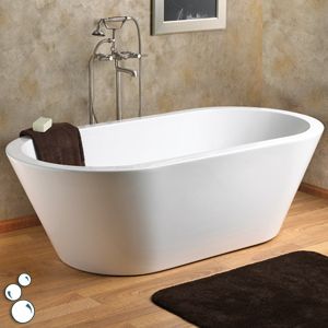 GORGEOUS Freestanding Soaking Bath Tub Free Standing White    Ultra
