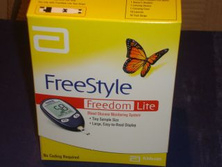 Freestyle Freedom Lite Blood Glucose Meter Monitor Kit