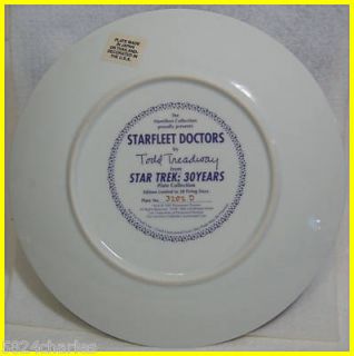 Star Trek Doctors Tribute 30 Years Collector Plate 1997