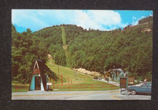  Chair Lift Ski Resort Old Car Gatlinburg TN Sevier Co Postcard