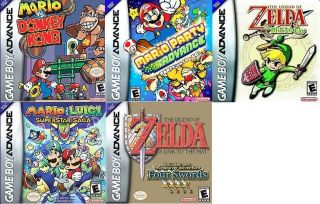 Lot of 5 Game Boy Advance Games Mario Zelda