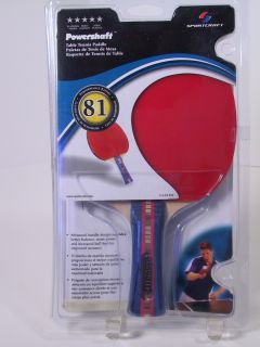Powershaft Table Tennis Paddle NIP Sportcraft Ping Pong Racquet Hollow
