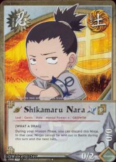 2X N 1008 Parallel Foil Shikamaru Nara U Naruto Card
