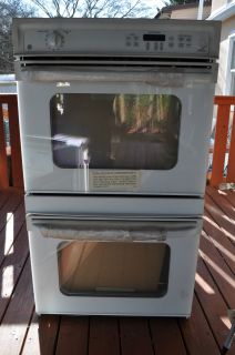 GE Electric 30 Double Built In Wall Oven White Convection Oven JTP27
