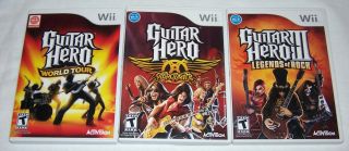 Nintendo Wii Guitar Hero III Legends of Rock Guitar in Box Games