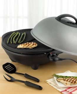 George Foreman GGR50B Indoor Outdoor Standing Grill New