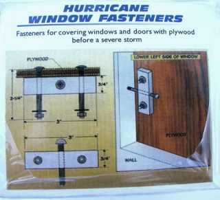 Security Hurricane Window Shutter Garage Door Fasteners