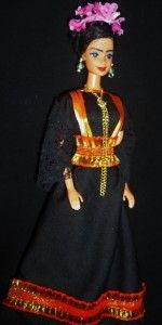 Frida Kahlo Mexican Artist Hispanic OOAK Barbie Doll