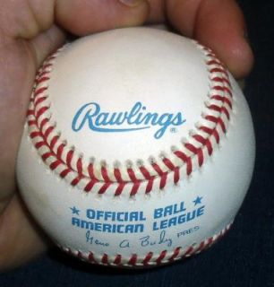 Brooks Robinson Hand Signed Baseball Rawlings Gene Budig w Cube w COA