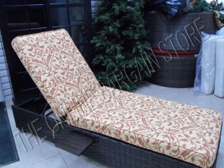 Frontgate Carlisle Patio Chaise Chair Cushion Sunbrella Softly Elegant