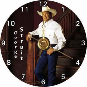 Brand New Country Singer George Strait CD Clock