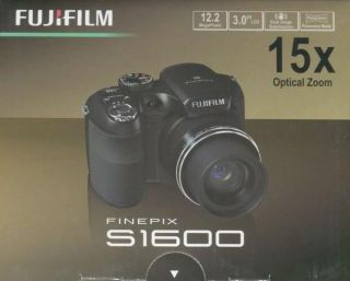 Brand New Fujifilm FinePix S1600 Camera Black in Box