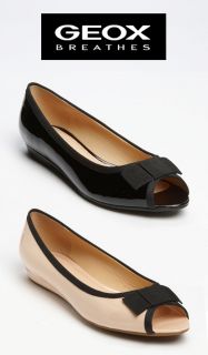 New 2012 Geox Donna Fragrance Ladies Patent Leather Ballet Flat Shoes