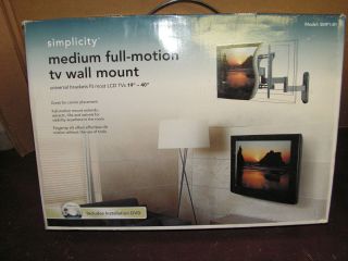 Simplicity Medium Full Motion TV Wall Mount 19 to 40 LCD Model Smfi