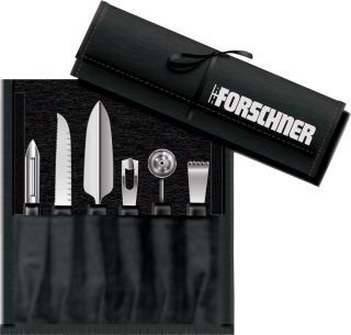 Victorinox Fixed Knives Garnishing Kit Knife Set w Canvas Storage Roll