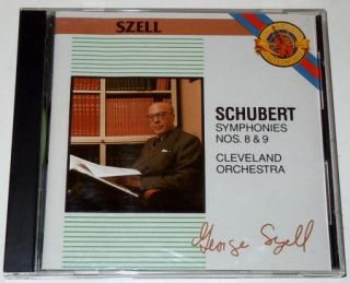 George Szell Schubert Symphonies 8 9 CD Cleveland Orchestra
