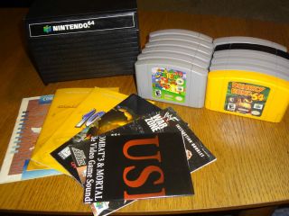 Nintendo 64 N64 12 FUN GAMES Lot Mario Donkey Kong Goldeneye