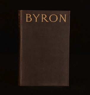 1924 Byron The Last Journey By Harold Nicolson First edition