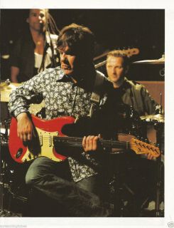 Gary Moore with Red Fender Strat Guitar Print Ad