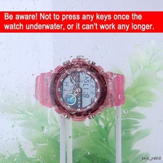 Pink OHSEN Multi Function Ladies Sport Wrist Watch