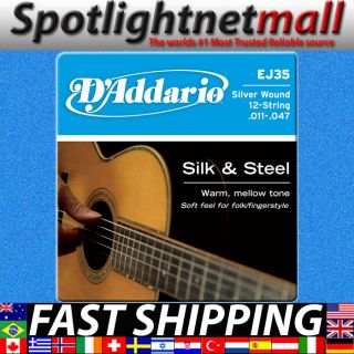 Addario EJ35 Silk and Steel Light 12 String Guitar set 0.11 0.47