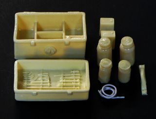 25 G Scale Model Hearse Funeral Home Embalming Kit