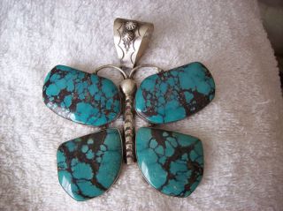 Navajo Gary G. Sanchez Hand Crafted Sterling Silver Turquoise