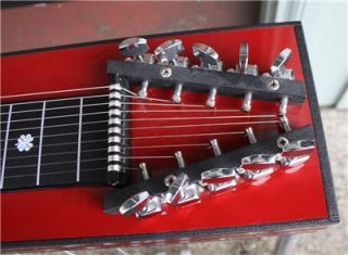 GFI GF 2 GF2 Pedal Steel Guitar W/ Case Excellent Condition RED Pedal