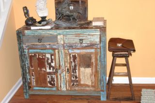  Old Reclaimed Wood Distress buffet cabinet sideboard furniture Pick up
