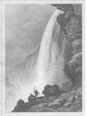 1837 woodcut of Falls, from États Unis dAmérique by Roux de
