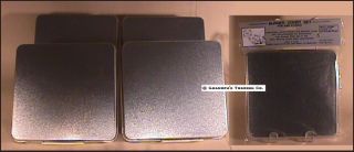 Stainless Steel Look Square Gas Stove Burner Covers New