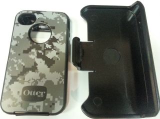 Brand New Otterbox Defender Apple iPhone 4S 4 4G w Clip Grey Digi