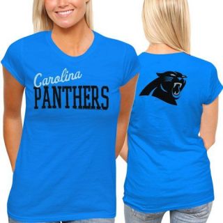 Carolina Panthers Womens Game Day T Shirt Panther Blue