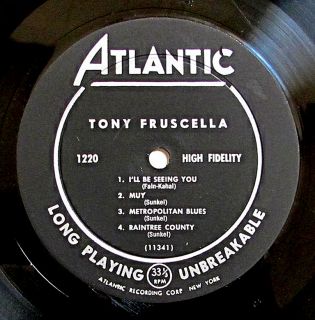 Tony Fruscella Atlantic 1220 Orig Mono D G LP Nice