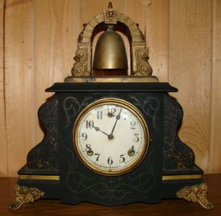 1880s Gilbert Ships Bell Clock