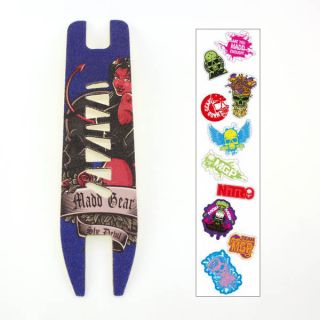 Madd Gear MGP She Devil Extreme Scooter Grip Tape Blue w 10 Stickers
