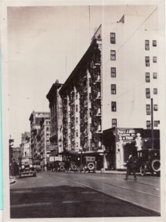 Snapshot Stewart Hotel Geary St San Francisco CA 1921