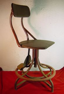 Vintage Industrial Age Telephone Operators Chair Stool Steampunk