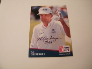 Al Geiberger Auto Signed Pro Set Golf Card PGA Golf