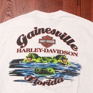 Harley Davidson Motorcycles Gainesville Florida Gator Eyes Logo White