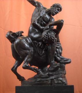 Wrestler Centaur Bronze Statue Giambologna Loggia Lanzi Italy