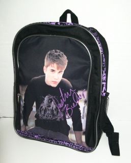 Girls Justin Bieber School Backpack Lunch Box Tote Bag Bieber Fever