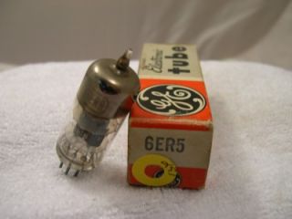 Vintage Electronic Vacuum Tube General Electric 6ER5 NOS