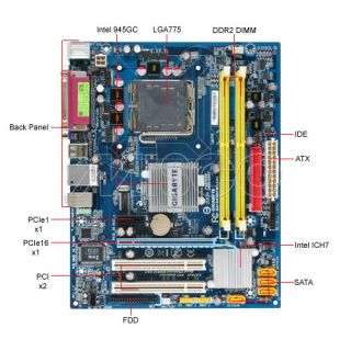 Gigabyte GA 945GCM S2C MATX Intel 945GC Socket LGA775 Motherboard