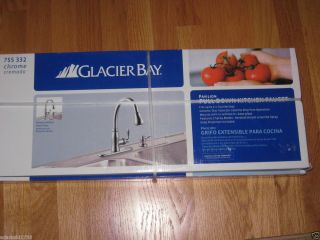 Glacier Bay 755332 Chrome Pull Down Kitchen Sink Faucet Soap Dispenser