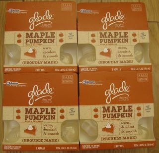 Glade Plugins Refills Maple Pumpkin 2012 Fall Collection